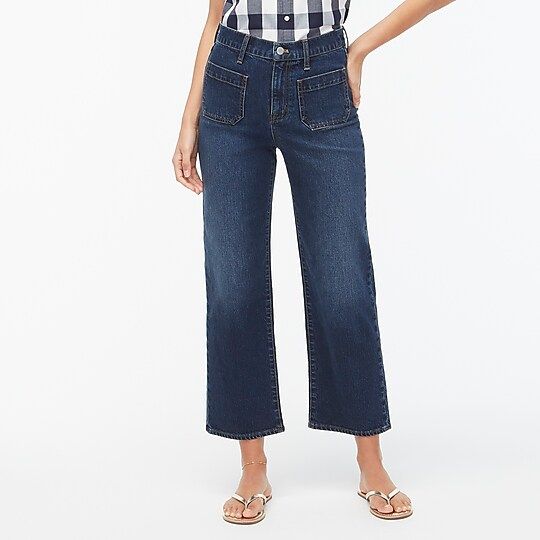 Slim-wide patch-pocket jean in all-day stretch | J.Crew Factory