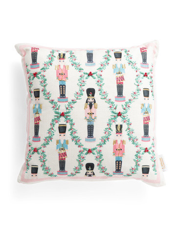 18x18 Derrington Nutcrackers Pillow | TJ Maxx