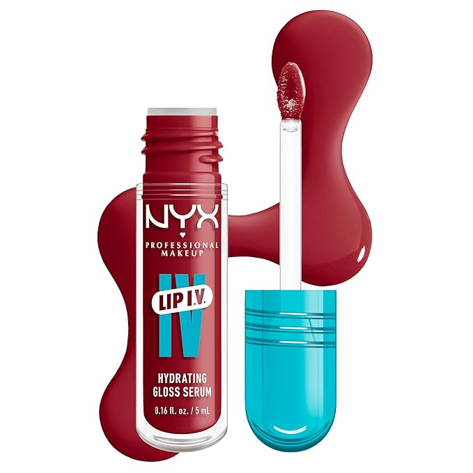 NYX PROFESSIONAL MAKEUP Lip IV Hydrating Glossy Lip Stain with 12HR Hydration - Berry Thirsty (Re... | Amazon (US)