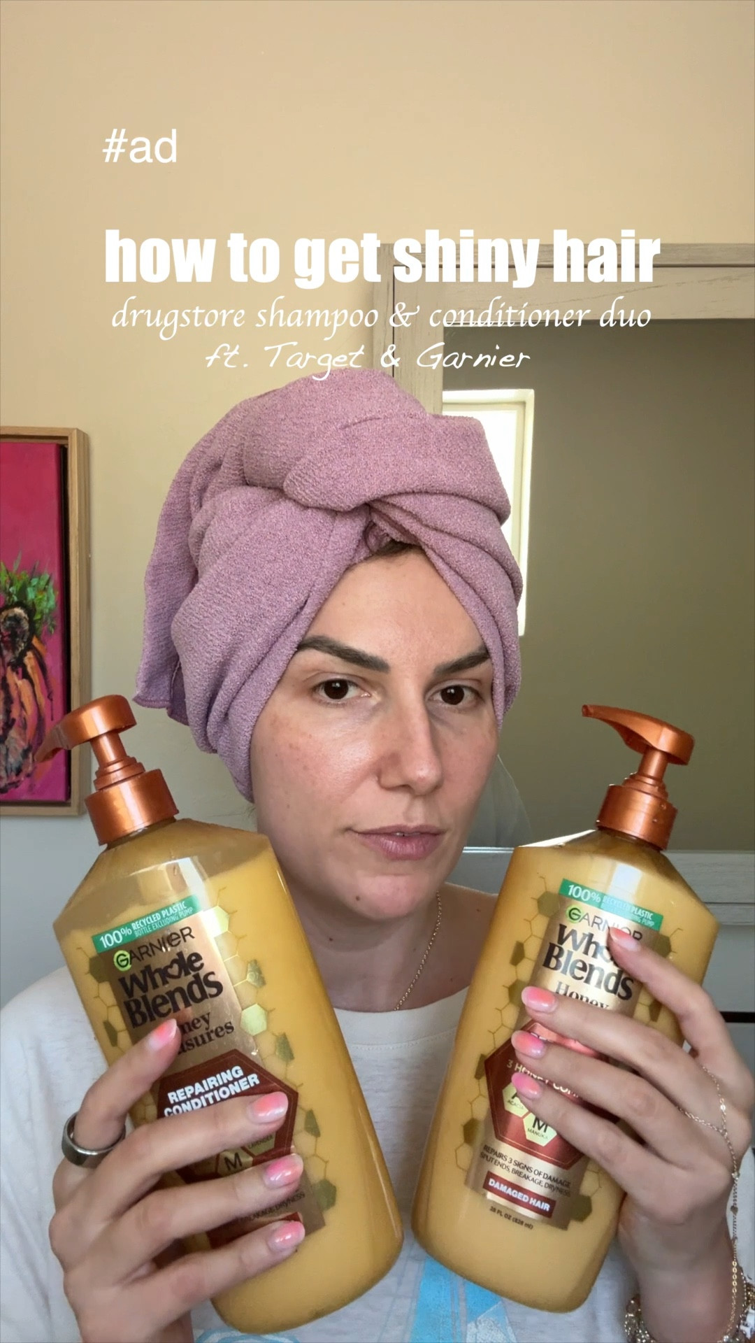 #ad no, but can we see that shine in my hair? courtesy of @garnierusa @target 🤭💗👯‍♀️

the Garnier Whole Blends Honey Treasures Shampoo & Conditioner has given me the shiniest hair for literally less than $20. 

not to mention it is not greasy and heavy on my fine hair, which is huge for me. i want the hydration, but not the heaviness of it. this is perfection.

direct link to shop this shampoo & conditioner is in my bio. tell me what you think of the shine!

#garnierpartner #garnierwholeblends #targetstyle #targetpartner #target 

#LTKBeauty