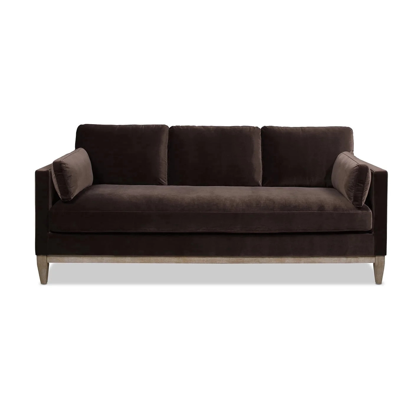 Jennifer Taylor Home Knox 84 Modern Farmhouse Sofa Deep Brown | Walmart (US)