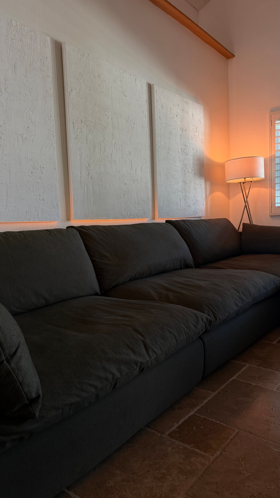 New couch vibes!!! After extensive research, I felt this was the best option for us and dogs 