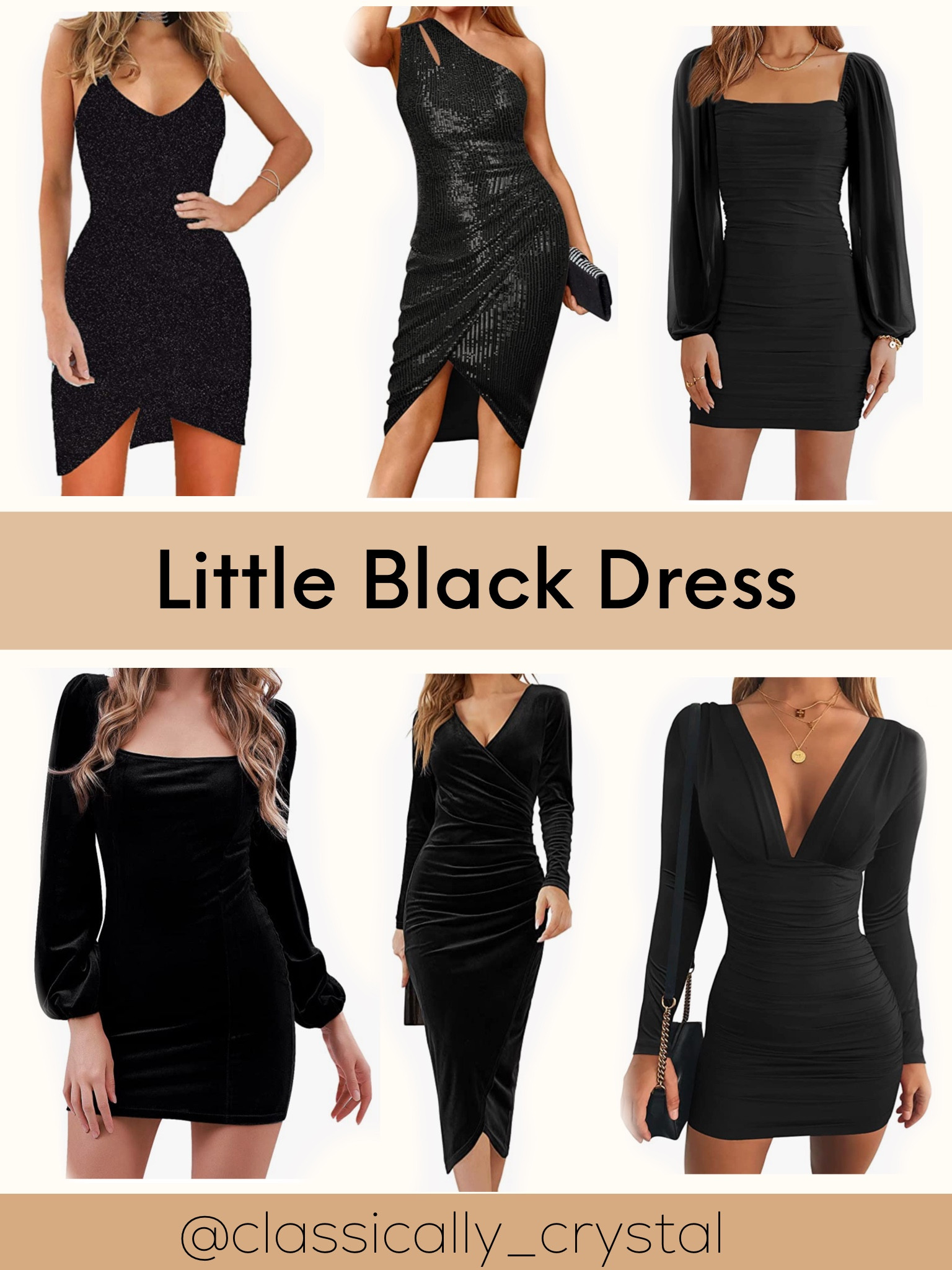 cute black dresses amazon classically_crystal on LTK 15 Winter Outfit Ideas YGroup_L1872 Mini dress Fit:Plus Size