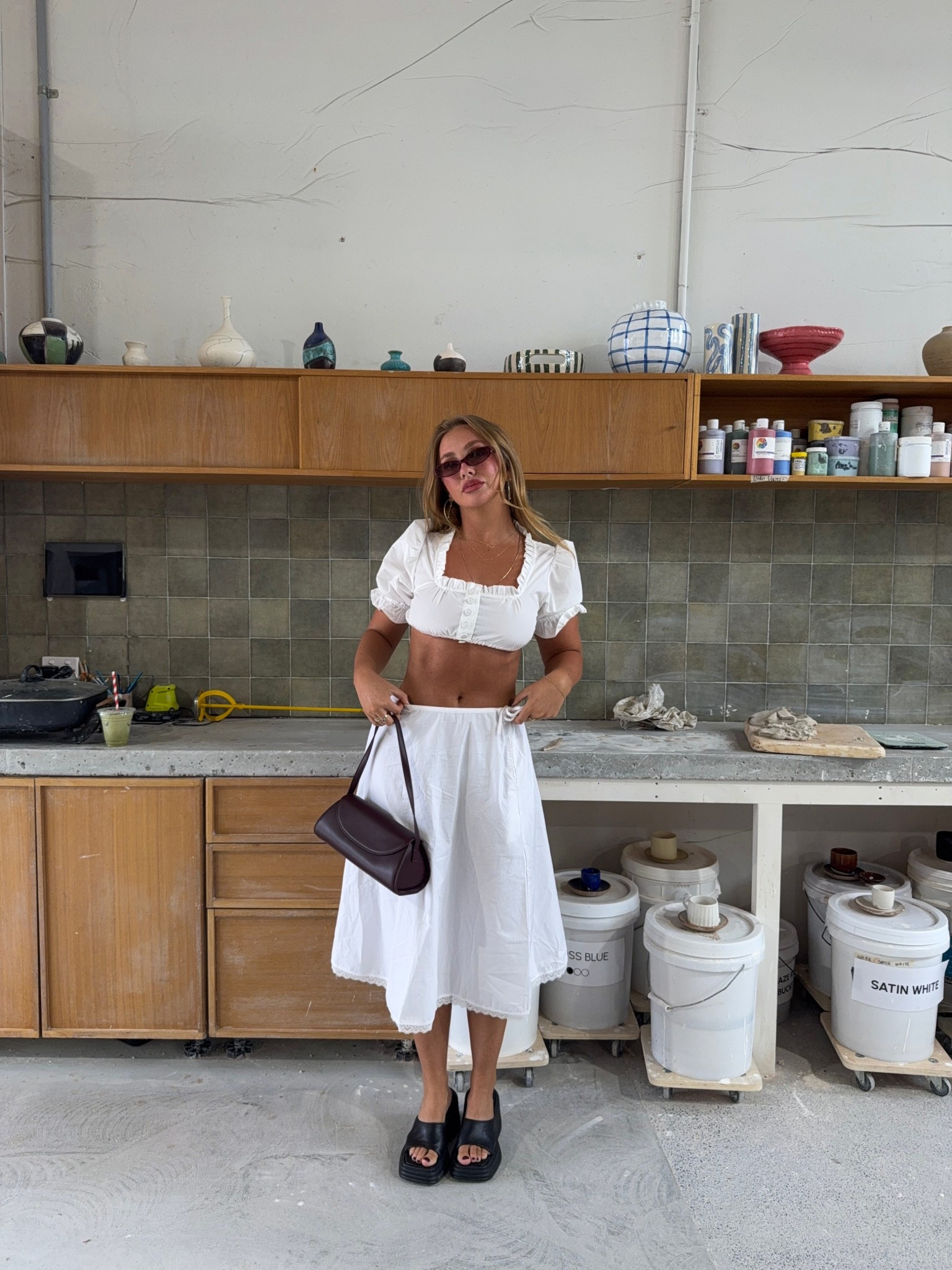 Top is yorgi linden and bag is sage avenue but tagged similar 🫶