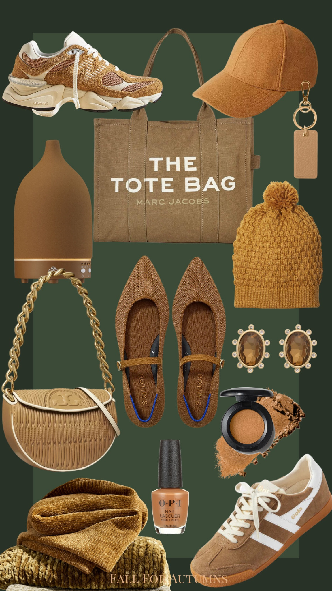 Camel gifts for autumns, true autumn, dark autumn, soft autumn, warm autumn, new balance Gola, rothy’s, Tory Burch purse, The Tote Bag, gifts for her, luxe, Leatherology, Anthropologie, beanie, hat, casual baseball cap, classic style, timeless, pottery barn blanket, MAC eyeshadow, tan, warm undertone, color analysis, Opi spice nail polish

#LTKGiftGuide #LTKShoeCrush #LTKFindsUnder100