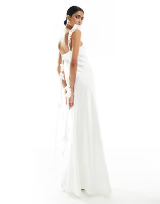 Forever New Bridal trailing rose maxi dress in ivory | ASOS | ASOS (Global)