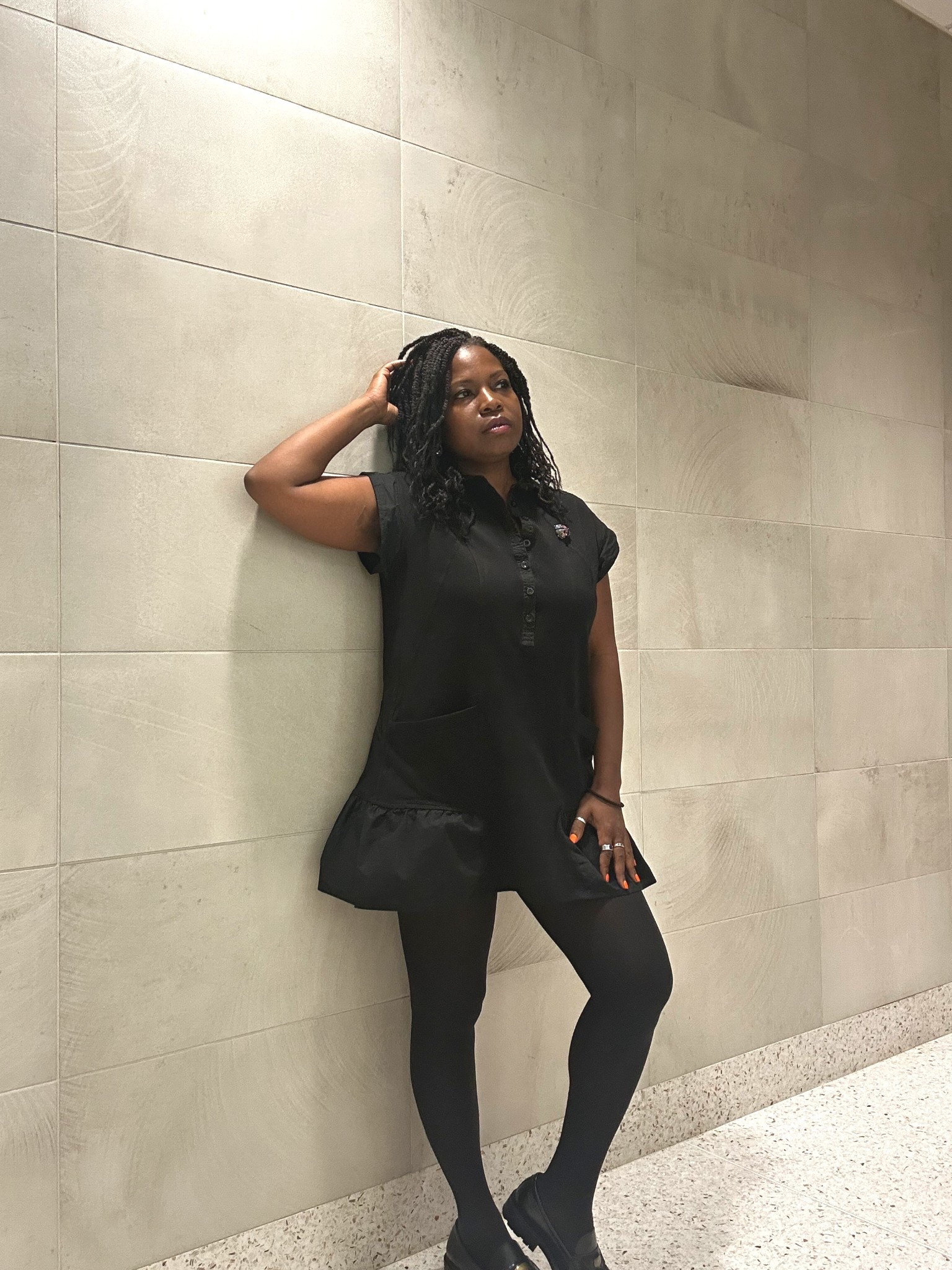 Nothing like a simple chic and simple black dress. My go to for work. Adding stockings for a more polished look helps pull it all together.  Loafers are essential for a classic look as well. 
Petite size Small dress. Shoe size: 7.5

#LTKPetite #LTKgrwm #LTKootd