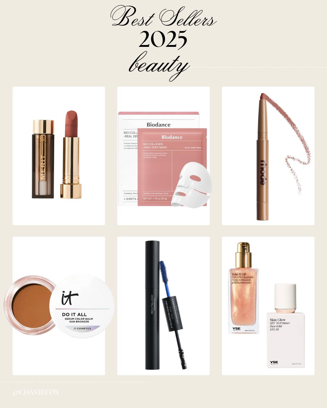 All my best-selling beauty finds of 2025 ✨ the products you loved, repurchased, and swore you “didn’t need” but absolutely did. Linked in LTK 🤍
#LTKbeauty #bestsellers #beautyfavorites #momglow

#LTKgrwm #LTKootd #LTKmorningroutine