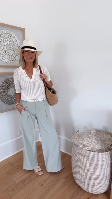 These lightweight elastic waist trousers are on SALE! I am in small tall.

#LTKootd #LTKSaleAlert #LTKTall