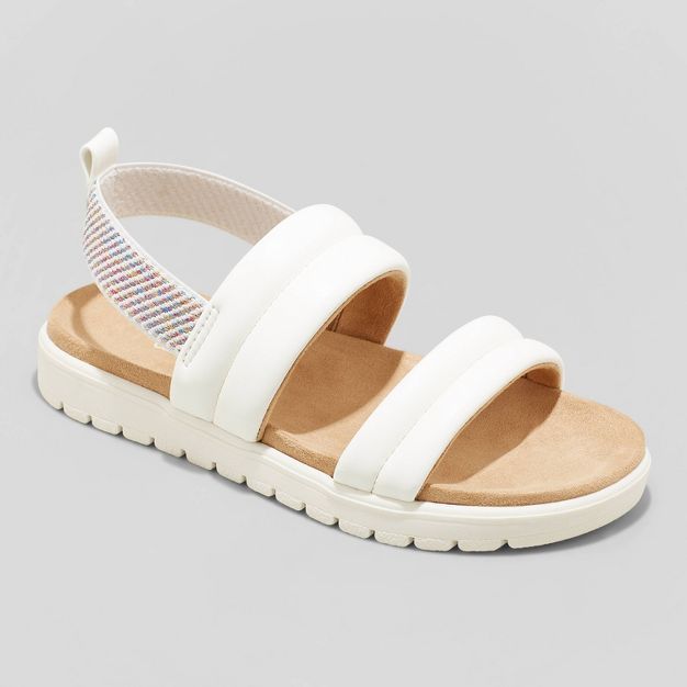 Girls' Hazel Slip-On Pull-On Footbed Sandals - Cat & Jack™ | Target