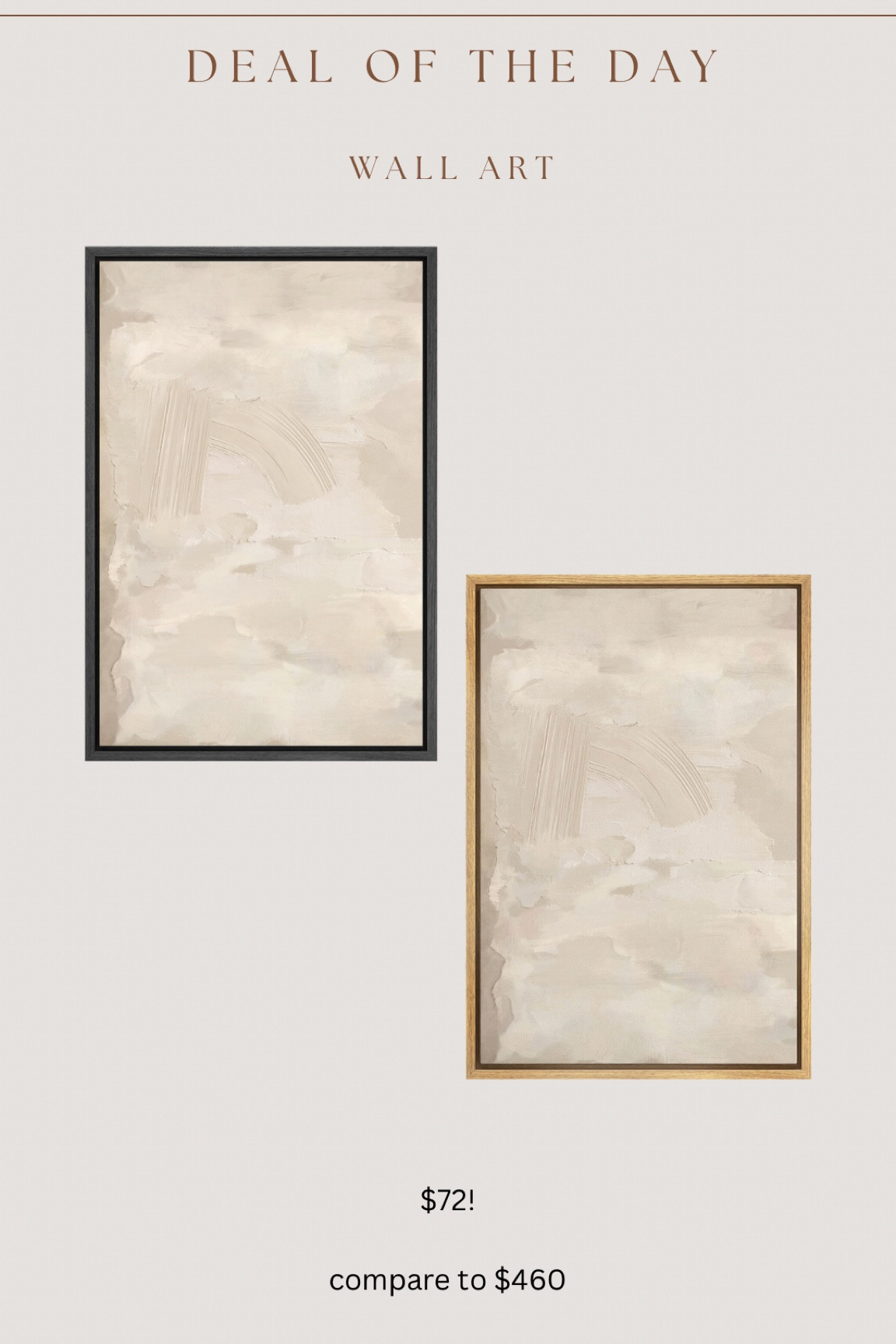 Gorgeous neutral wall art on the Amazon!! Comes in black or natural frame

#LTKFindsUnder100 #LTKHome #LTKSaleAlert