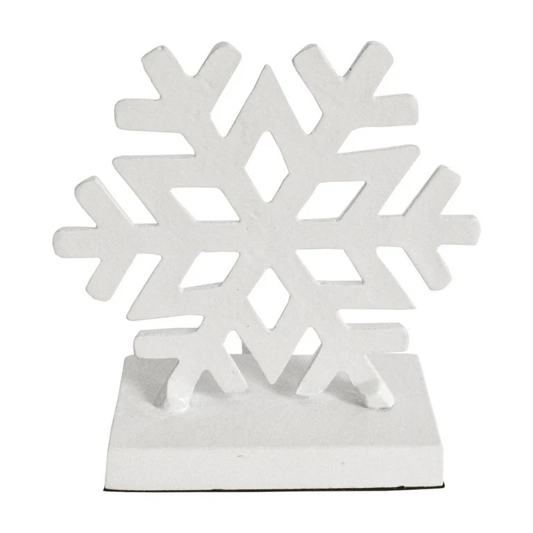 Snowflake Christmas Stocking Holder, White, 5.98", by Holiday Time | Walmart (US)