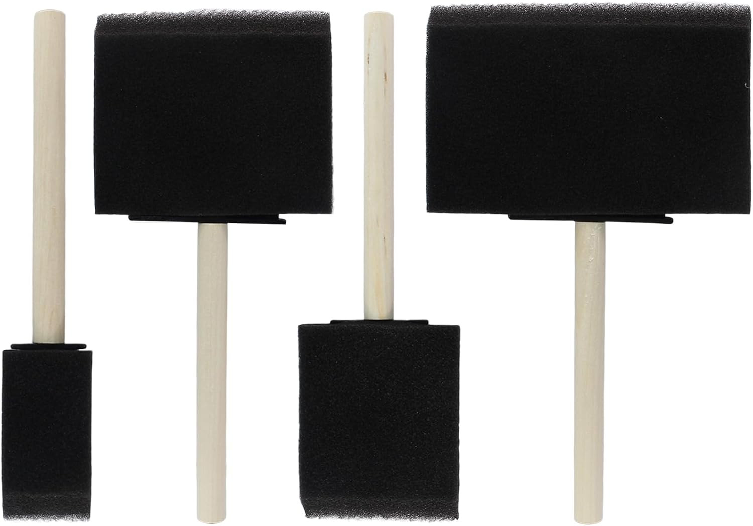 Biaungdo 4 Pcs 4 Sizes Foam Paint Brushes, Foam Sponge Brush | Amazon (US)