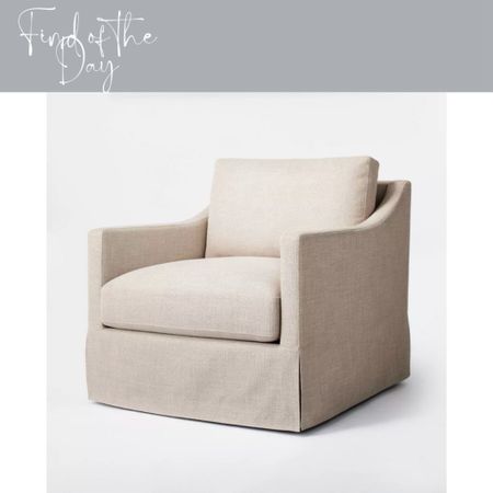 We are loving this upholstered swivel chair! Perfect for those that are looking to create a farmhouse or coastal inspired home  

#LTKSeasonal #LTKhome #LTKfamily