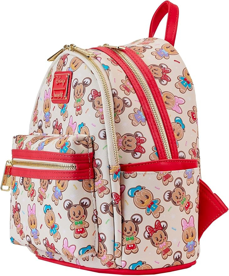 Loungefly Disney Mickey & Friends Gingerbread Cookie All-Over Print Mini Backpack With Ear Headba... | Amazon (US)