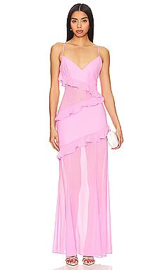 Lovers and Friends Kimbra Gown in Pink from Revolve.com | Revolve Clothing (Global)