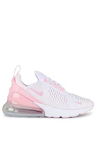 Air Max 270 Sneaker in White, Med Soft Pink, & Pearl Pink | Revolve Clothing (Global)