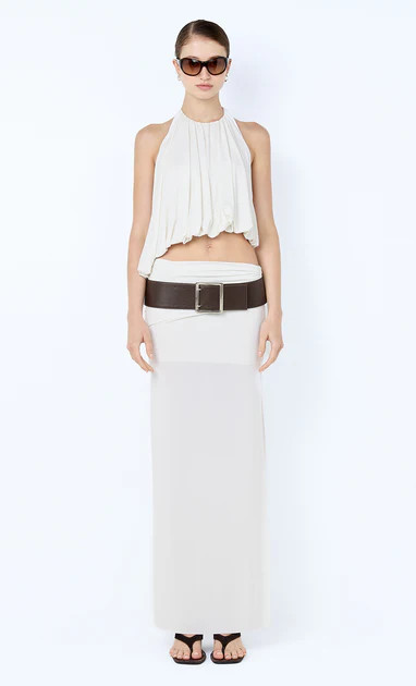 CADENCE RACER MAXI DRESS - SNOW | Bec & Bridge (Global)
