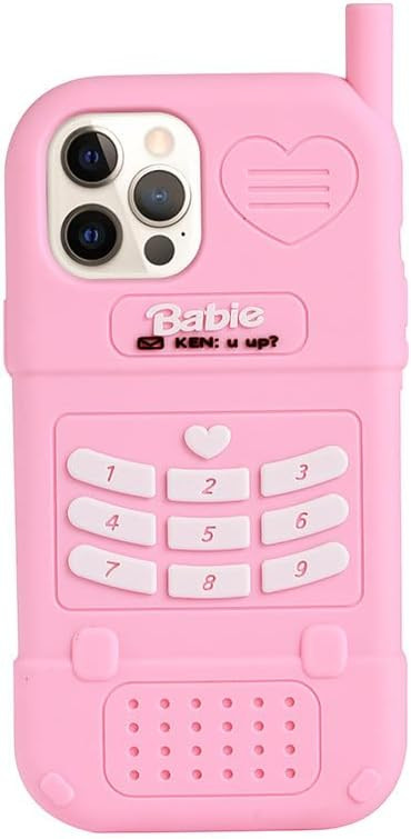 Silicon Case Compatible with iPhone 11 Pro Max Case, Cute Kawaii Cartoon Babie Pink Retro Cover, ... | Amazon (US)