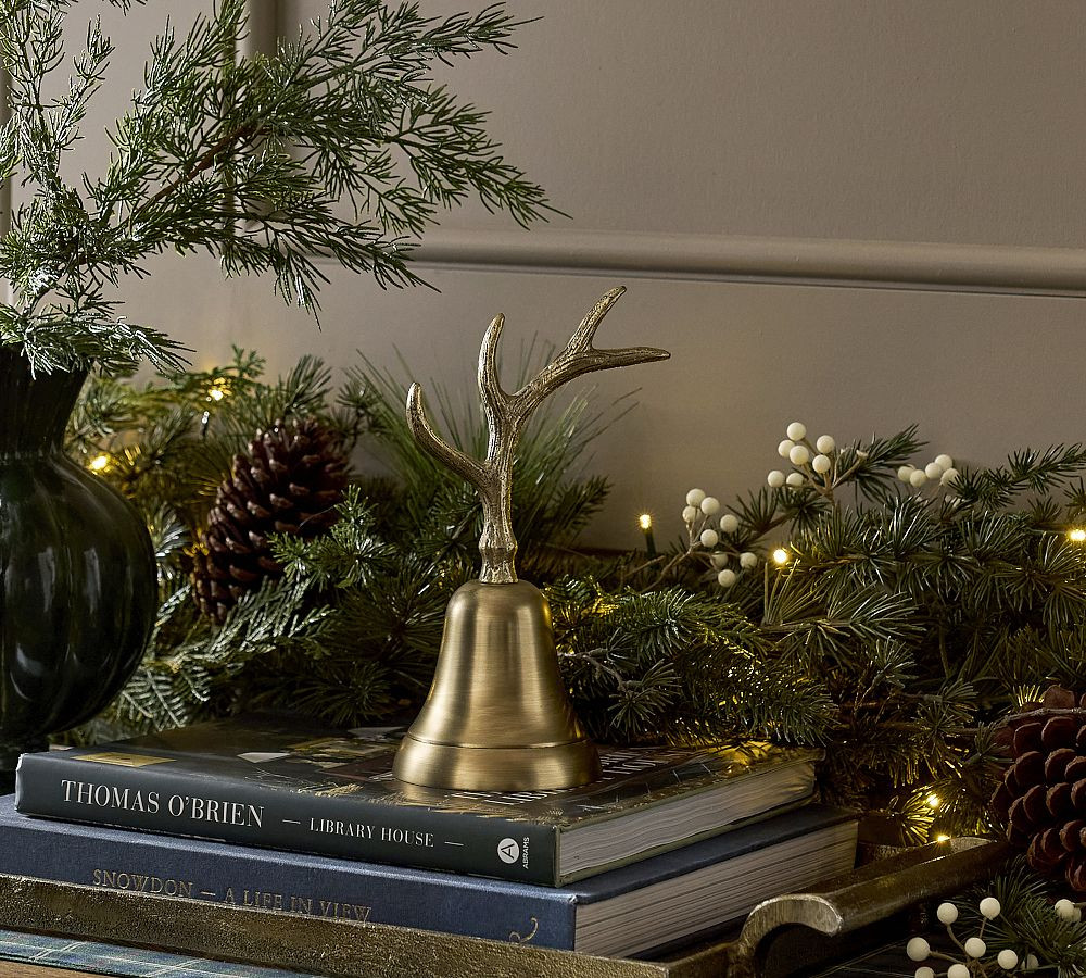 Antler Brass Bell | Pottery Barn (US)