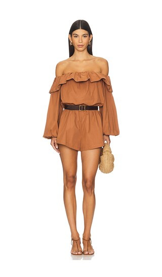 Beatriz Romper in Bourbon | Revolve Clothing (Global)