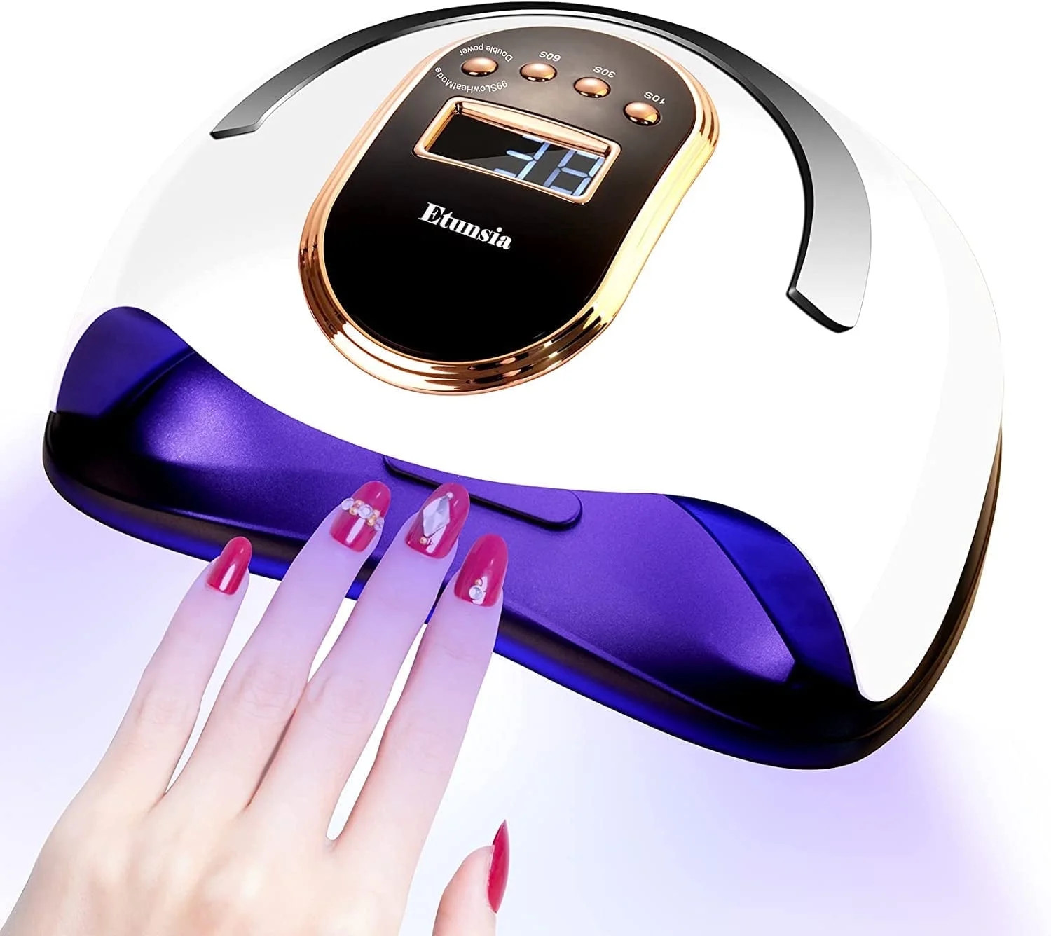 COWIN Gel Dryer Lamp for Manicure UV LED Nail Dryer Smart Sensor 168W Powerful Professional | Walmart (US)
