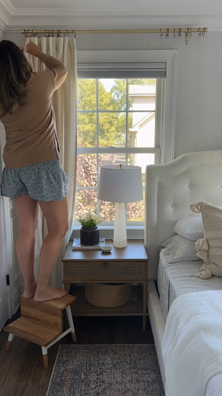 It’s kind of crazy how swapping curtain panels can completely change your room! These are my favorite curtain panels from Two Pages and you can use code GIRLONTHEHUDSON for a discount!

The gray is “rock gray” and the white is “ivory white 🙌🏻

#LTKSaleAlert #LTKVideo #LTKHome