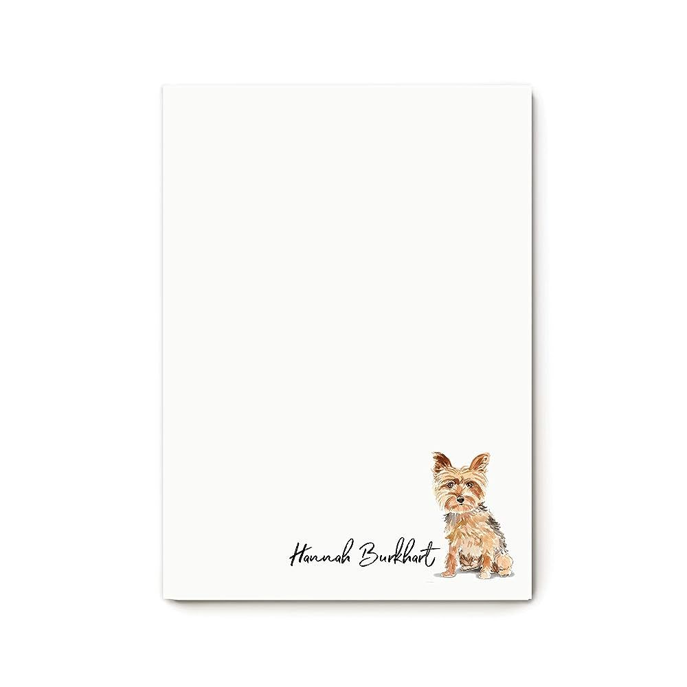 Cute Dog Themed Personalized Notepads - Small Notepad 5x7 w/ 50 Printed Sheets – Personalized S... | Amazon (US)