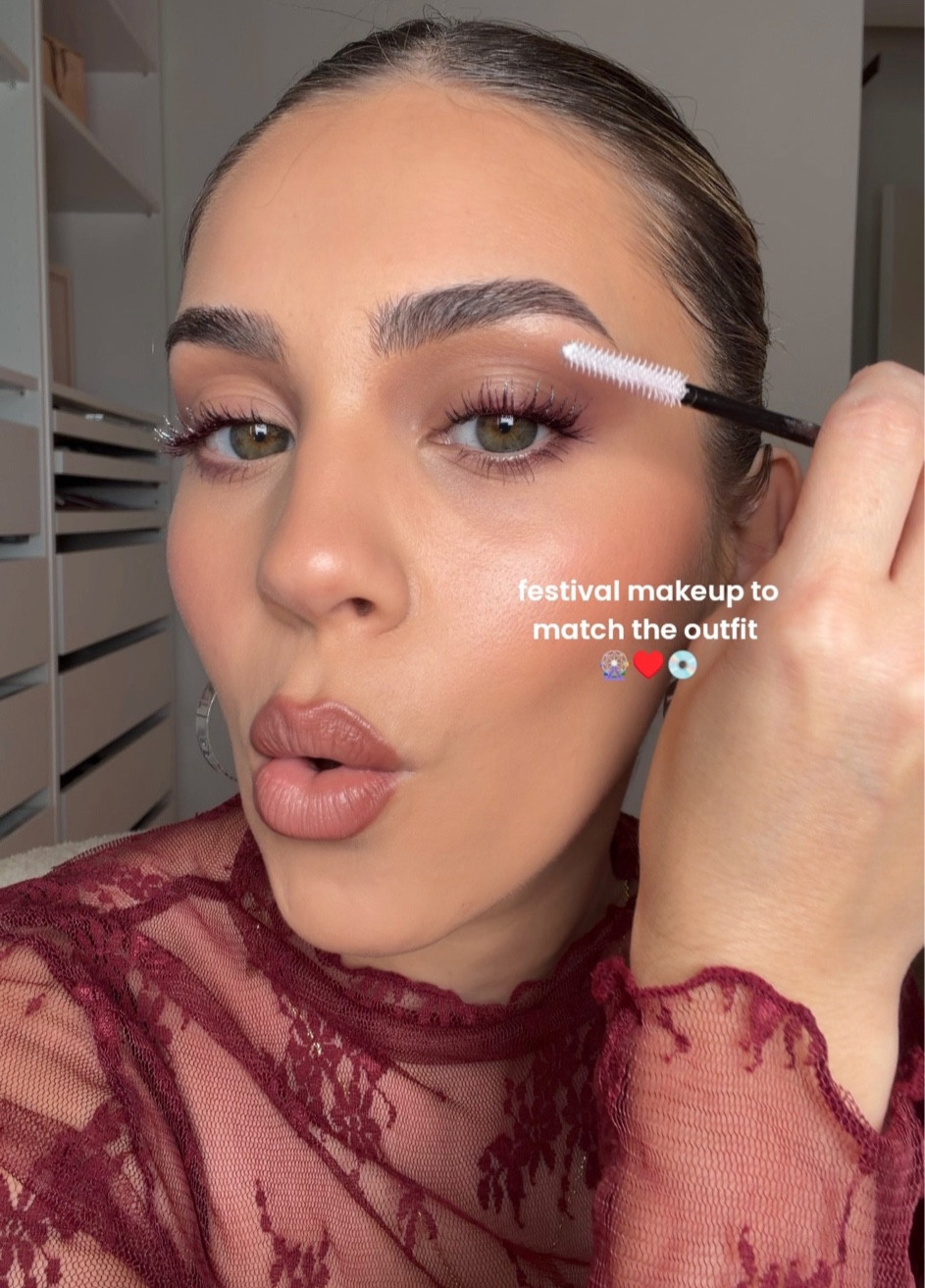 #ad linking my favorite Maybelline Sky High Mascara colors in the caption below, fun and affordable way to bring my festival look together 🎡♥️🪩🍒  @shop.LTK #liketkit @Target @Maybelline @targetstyle and #ad
#TargetPartner #Target  #MaybellinePartner

#LTKootd #LTKBeauty