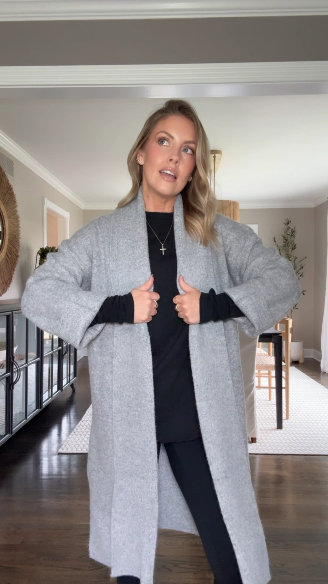 Size Small Amazon cardigan / small long sleeve tee / Small sorts bra / XS leggings 🖤

#LTKStyleTip #LTKFindsUnder50 #LTKSaleAlert