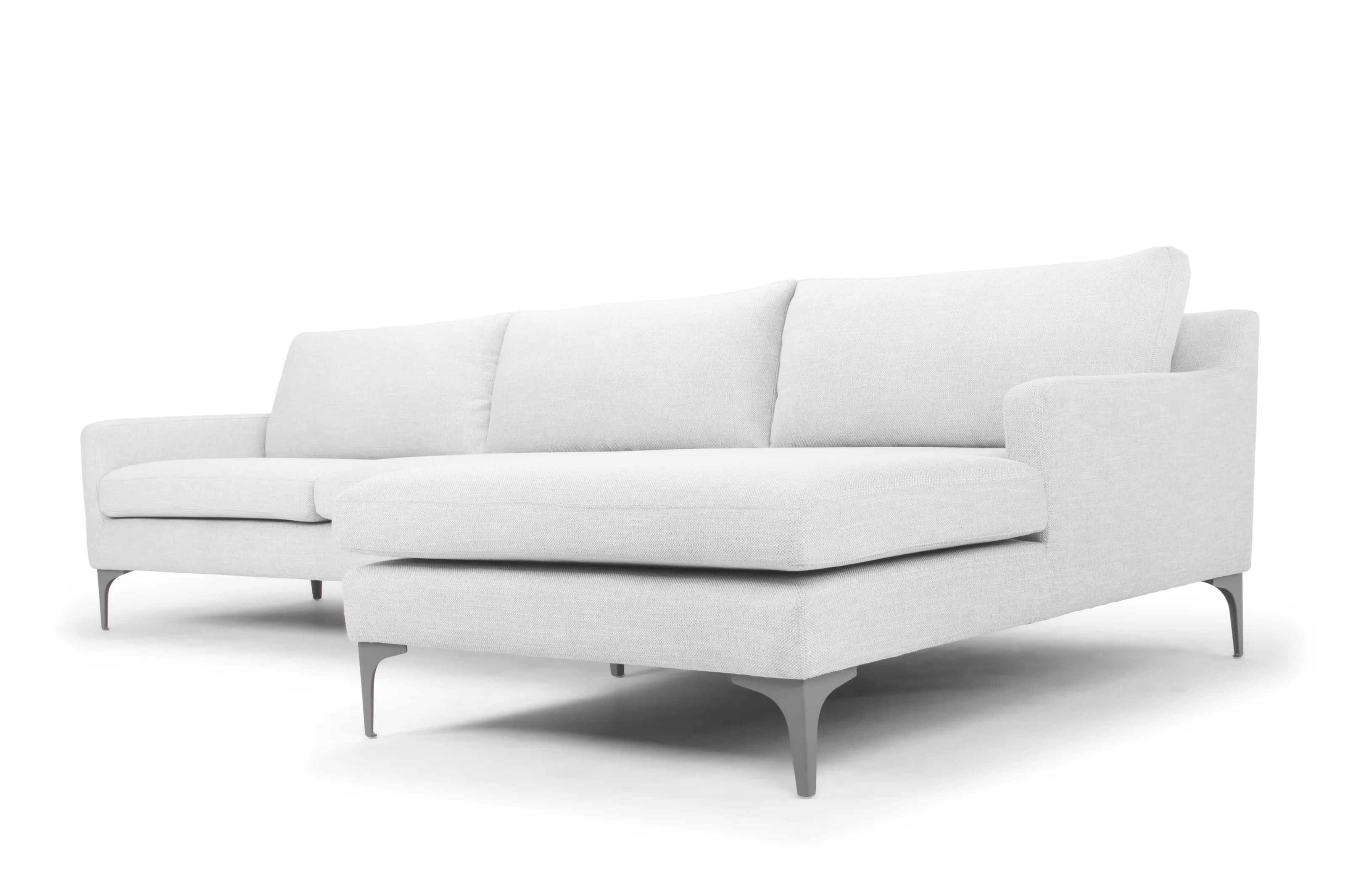 Jasper 119'' 100% Polyester Stationary Sofa & Chaise Sectional | Wayfair North America