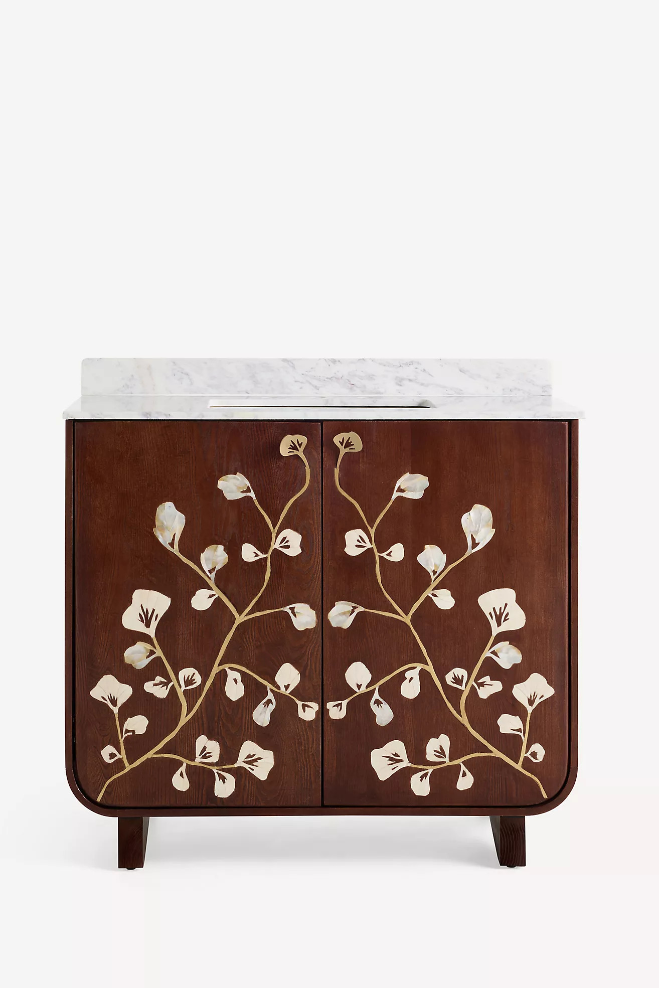 Toulouse Ash Wood Single Bathroom Vanity | Anthropologie (US)