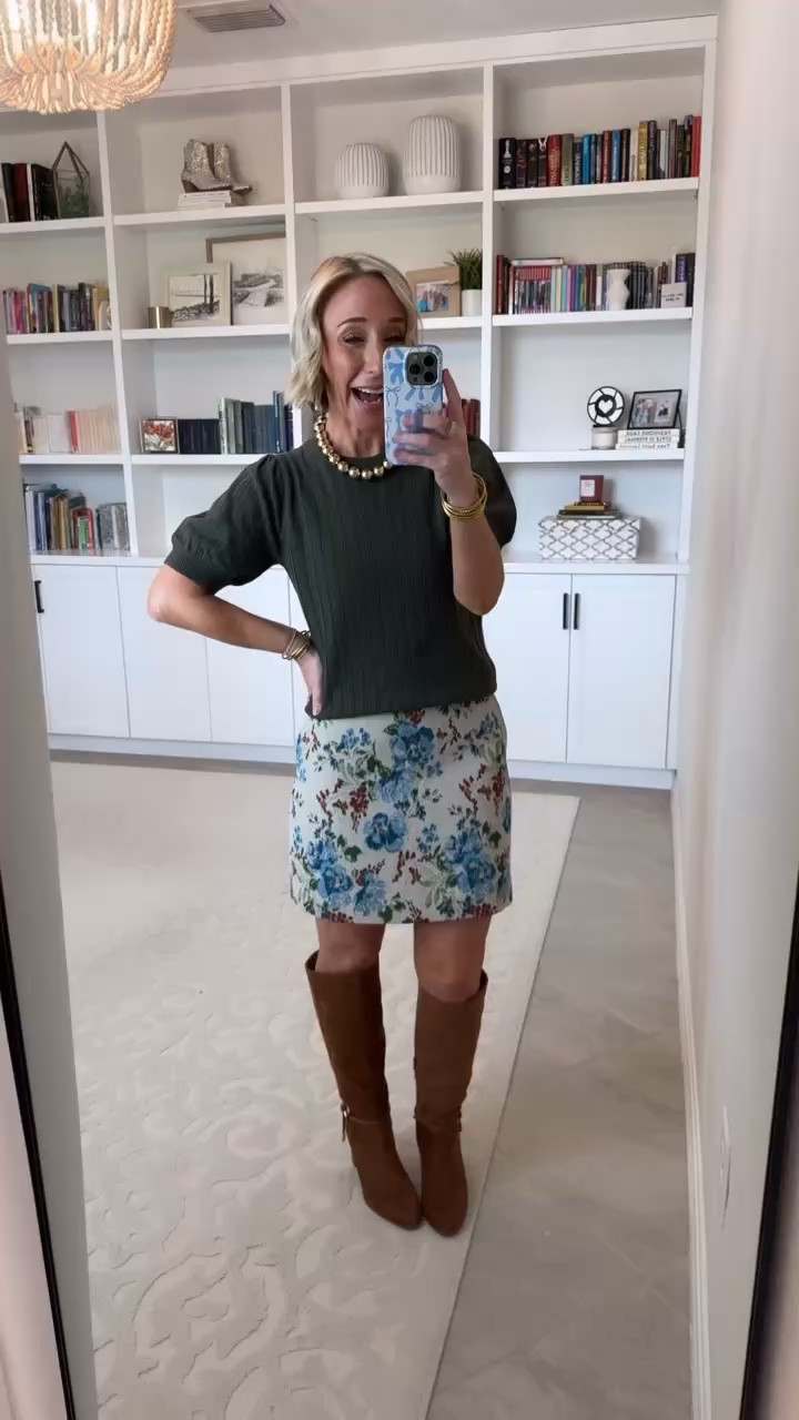Walmart - fall new arrivals * Buckle Tall Boots - tts. $46.98. 2 colors. Pointelle Sweater w/ Puff Sleeves - size XS. $24. 5 colors. * High-Rise Jacquard Mini Skirt - size 0. $28. 2 colors.

#LTKOver40#LTKSeasonal#LTKPetite