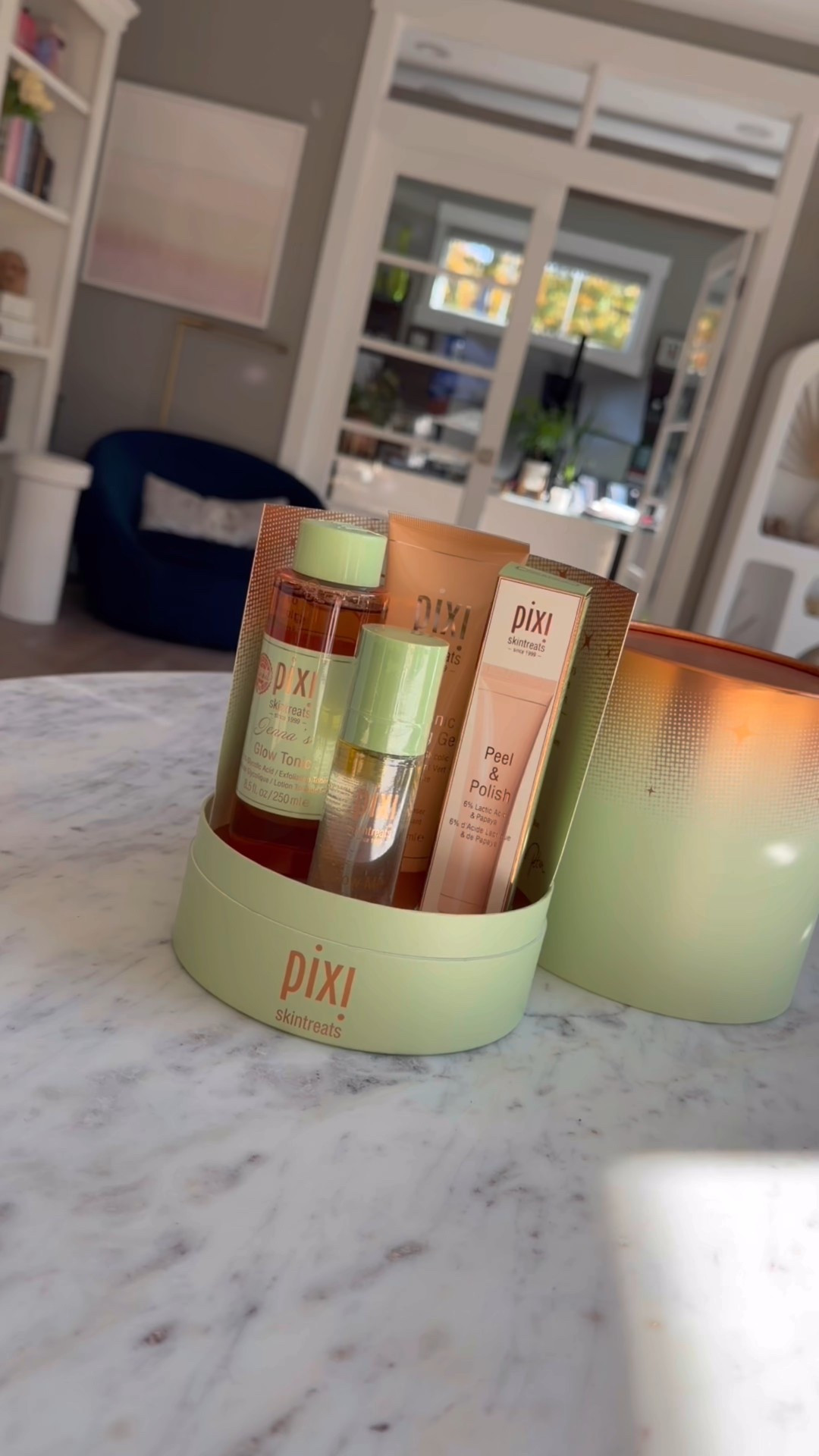 Get your best, glowing skin with this daily globe routine from pixie beauty, skin care with aloe vera to soothe and ginseng to energize, cleanser, exfoliate, toner, and glow mist available at target and Ulta beauty
