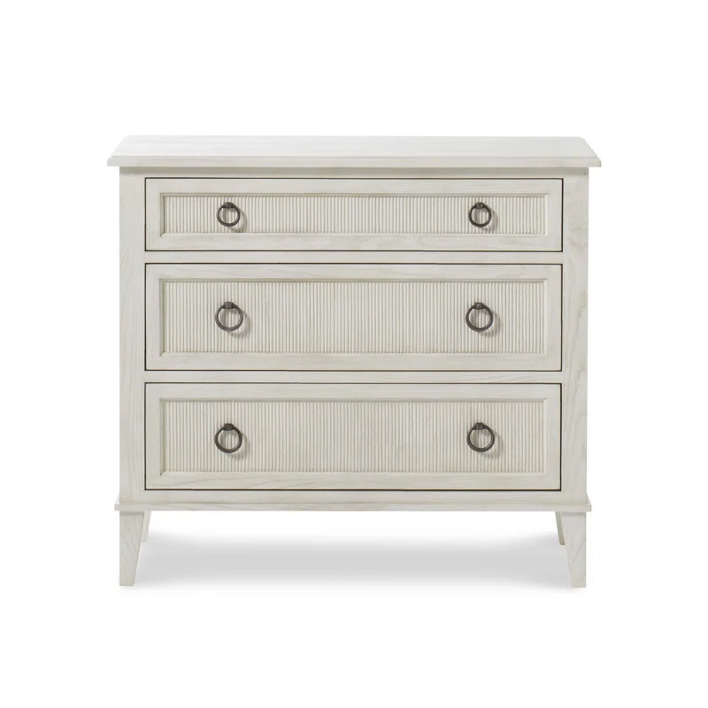 3 - Drawer Nightstand in Chalk | Wayfair North America