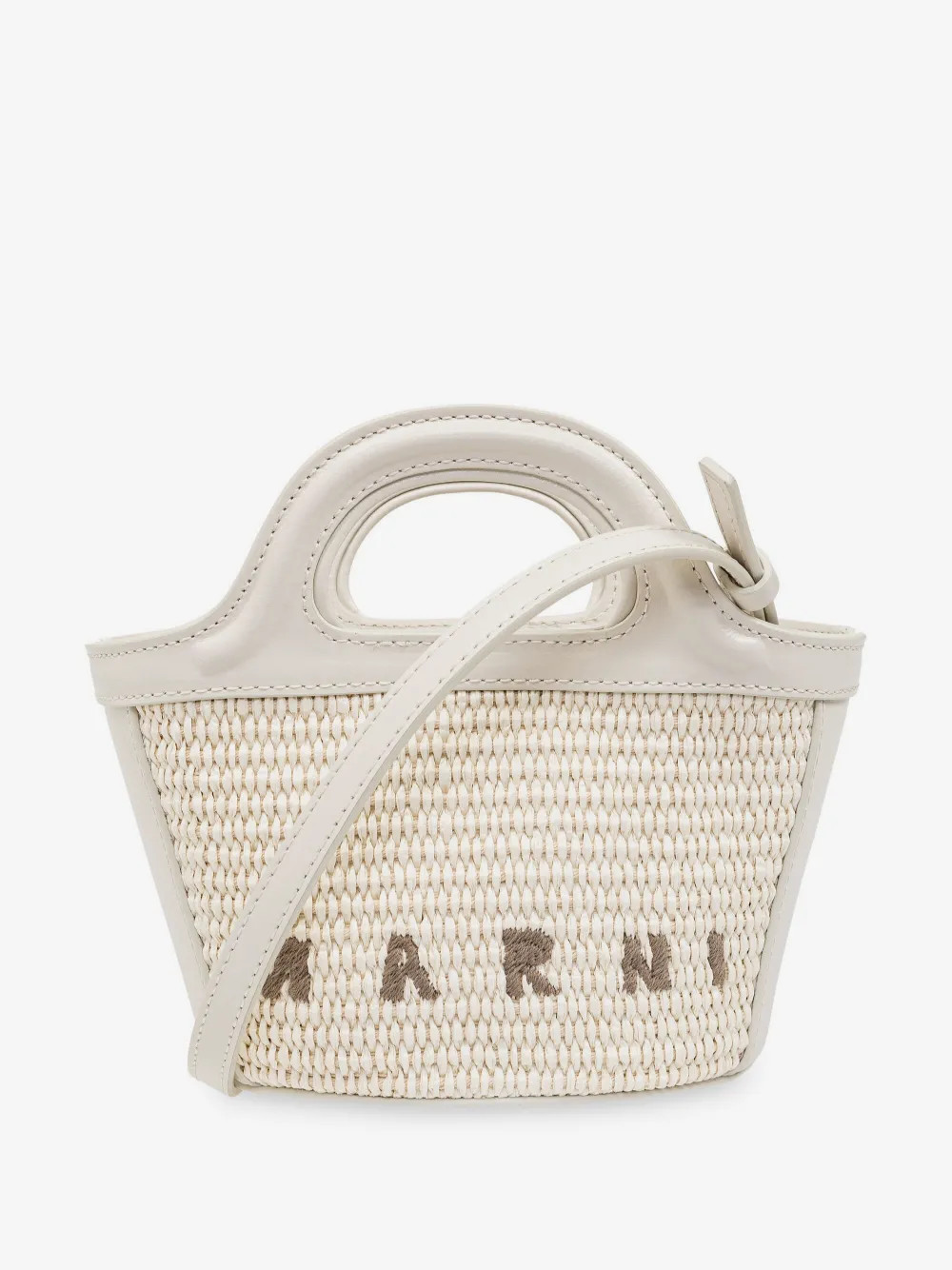Tropicalia micro bag in leather and raffia-effect fabric | Farfetch Global