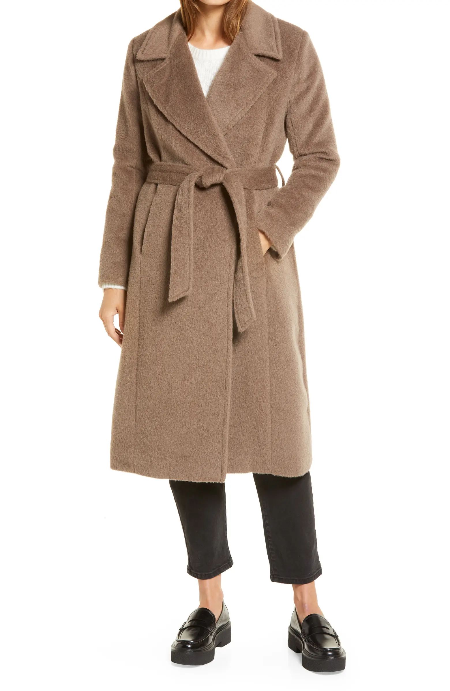 Wool & Alpaca Blend Wrap Coat | Nordstrom