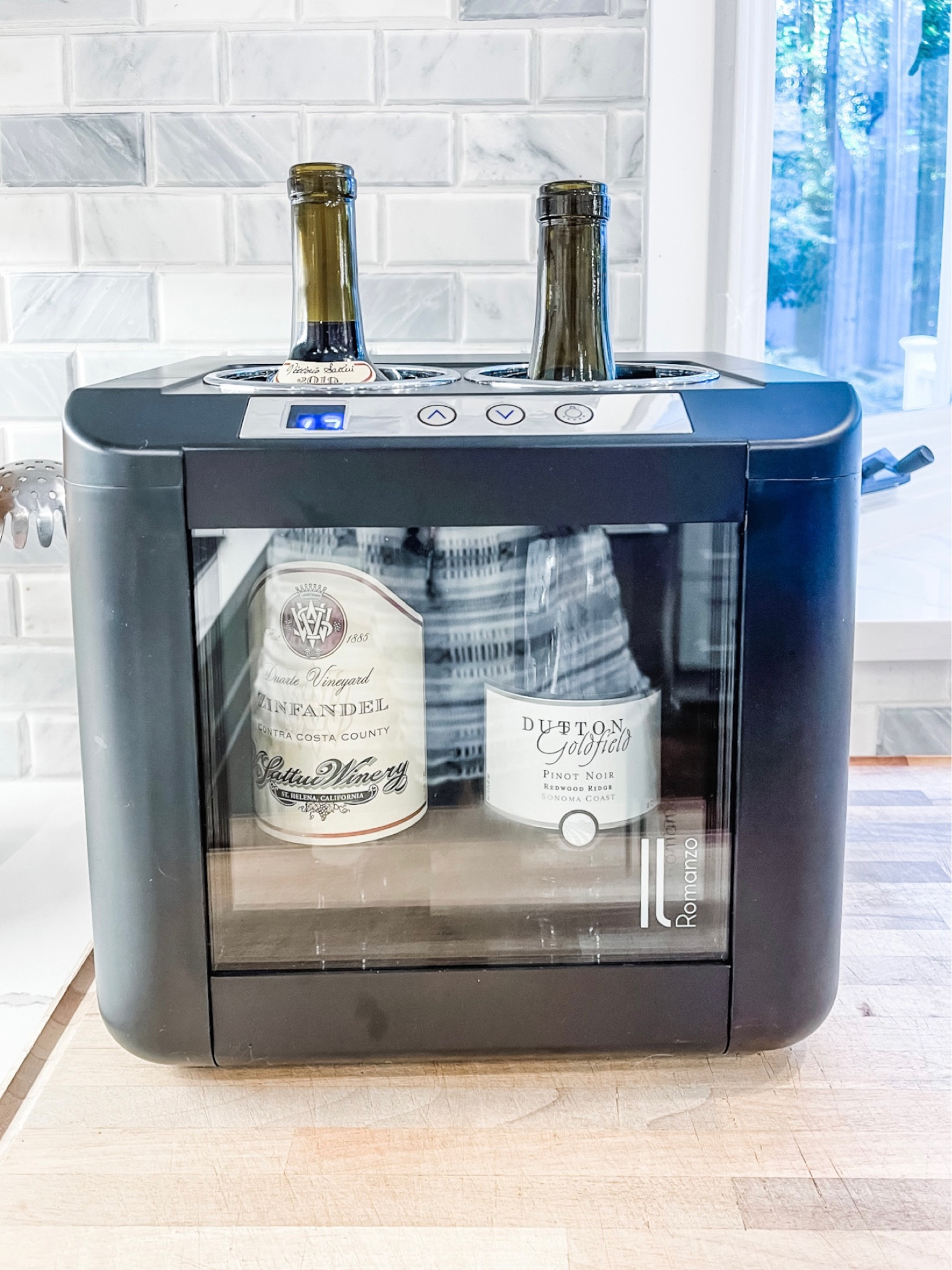 Love wine like me? This is a great Vinotemp wine cooler that holds 2 bottles at your preferred temp. 🍷

#LTKhome