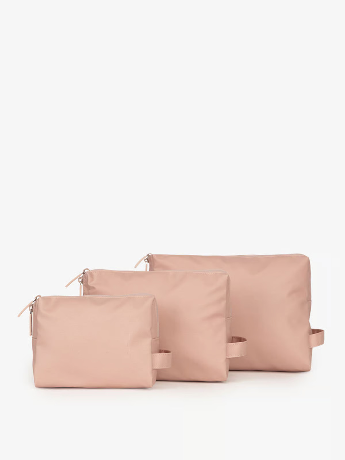 Water Resistant Zippered Pouch Set (3 Pieces) in Pink Sand | CALPAK Travel