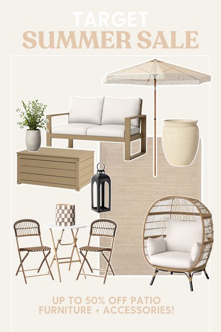 Target patio furniture and accessories up to 50% off!

#target #studiomcgee #sale #patio #furniture 

#LTKSeasonal #LTKSaleAlert #LTKHome