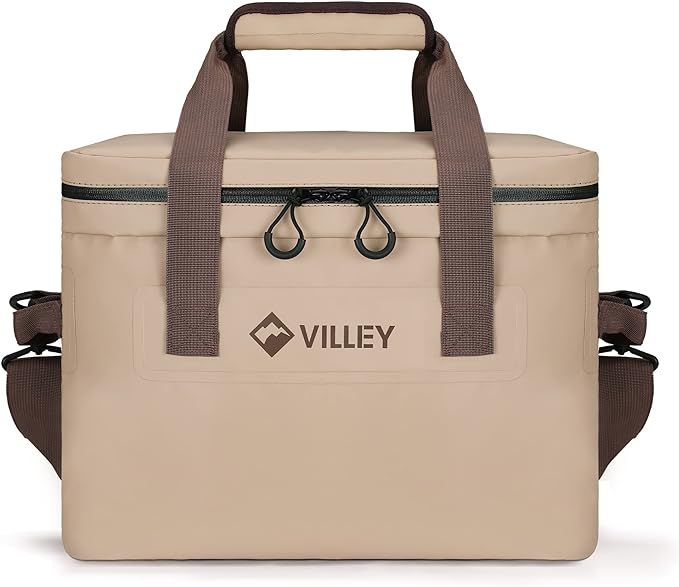 VILLEY Cooler Bag, 30 Cans Insulated Soft Cooler Bag, Large Beach Cooler with Removable Shoulder ... | Amazon (US)