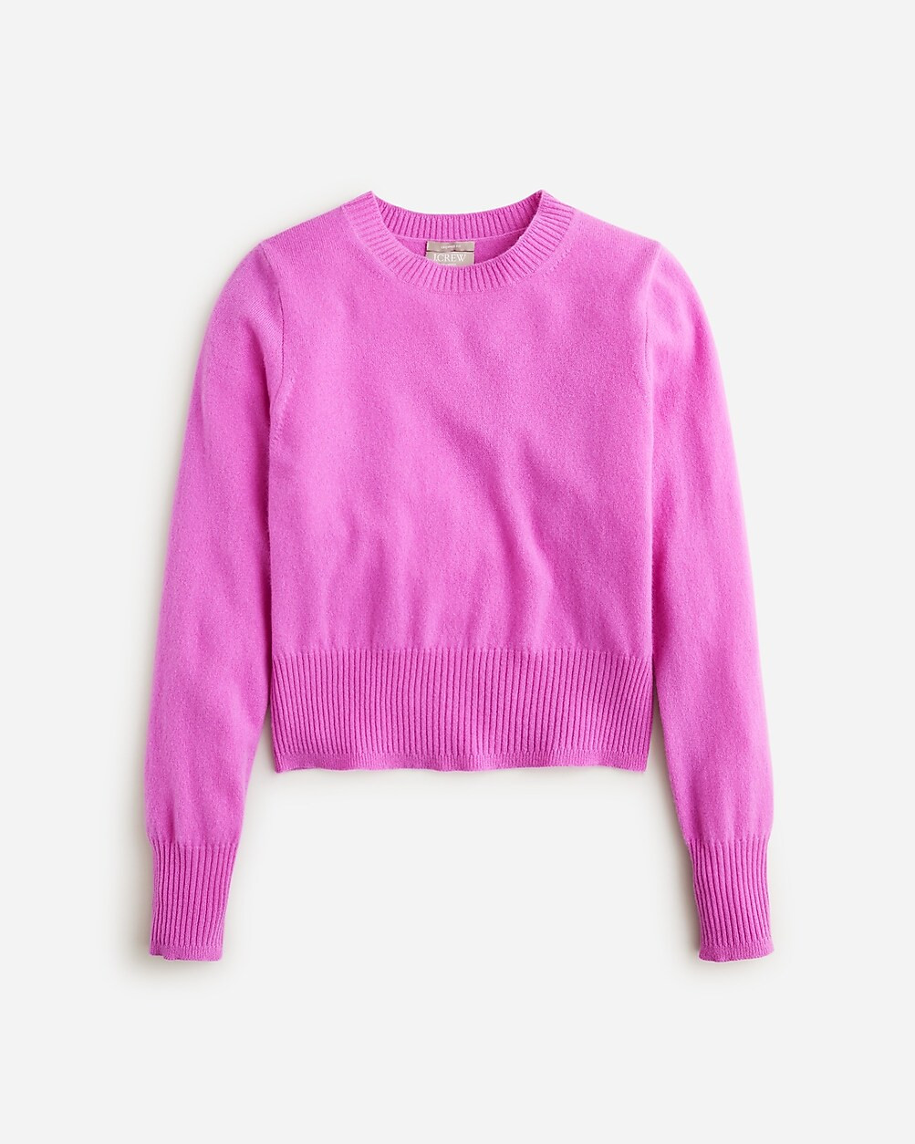 Cashmere shrunken crewneck sweater | J. Crew US