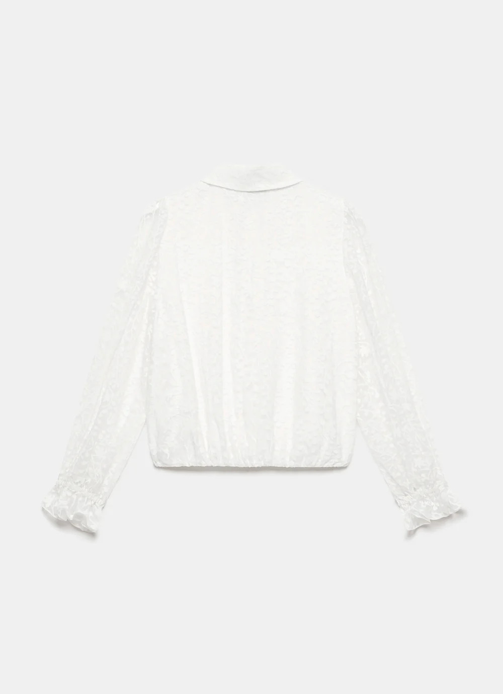 Cream Jacquard Shirt | Mint Velvet