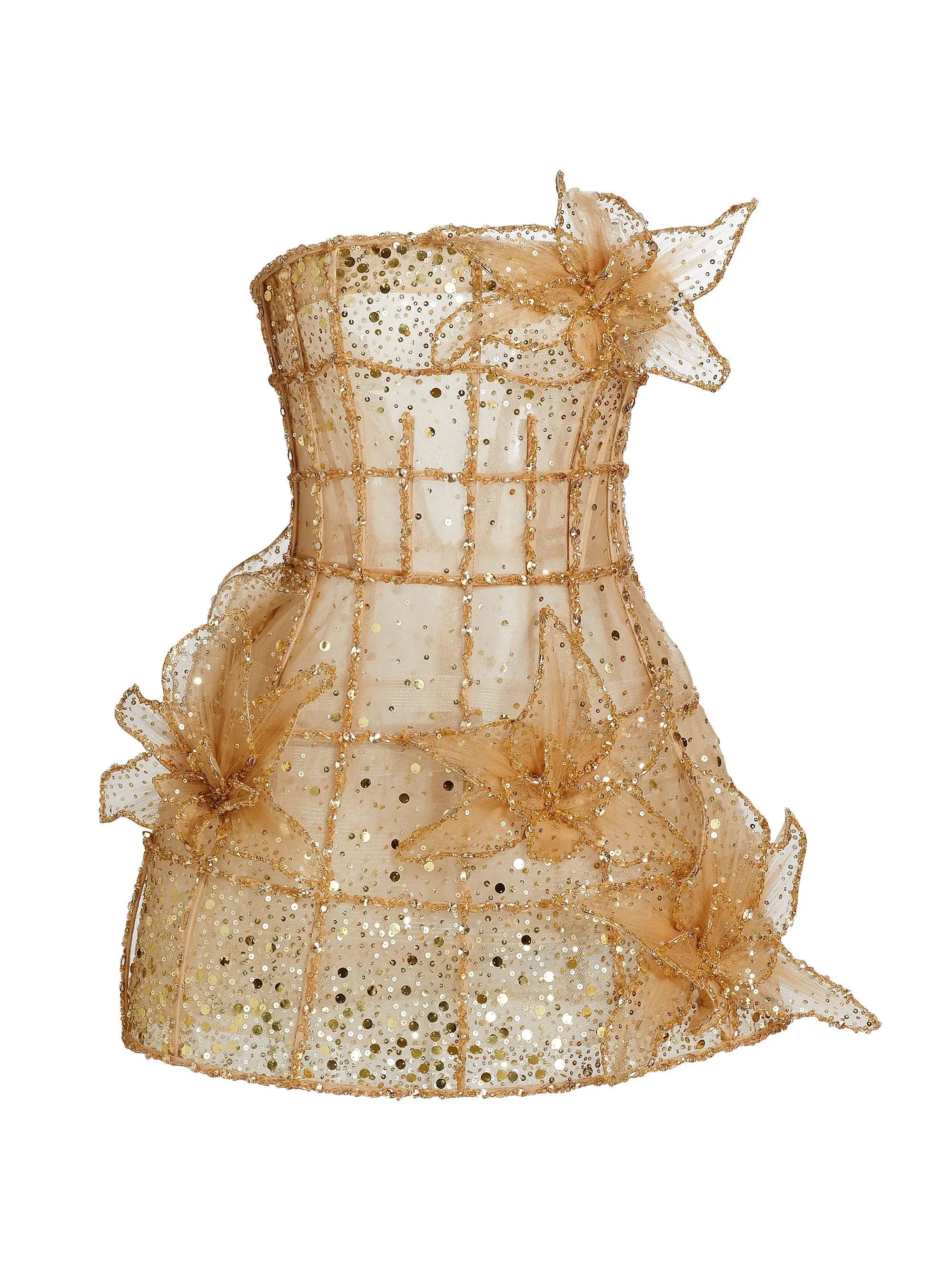 Oscar de la Renta Crystal Embroidered Grid Cocktail Dress | Saks Fifth Avenue | Saks Fifth Avenue