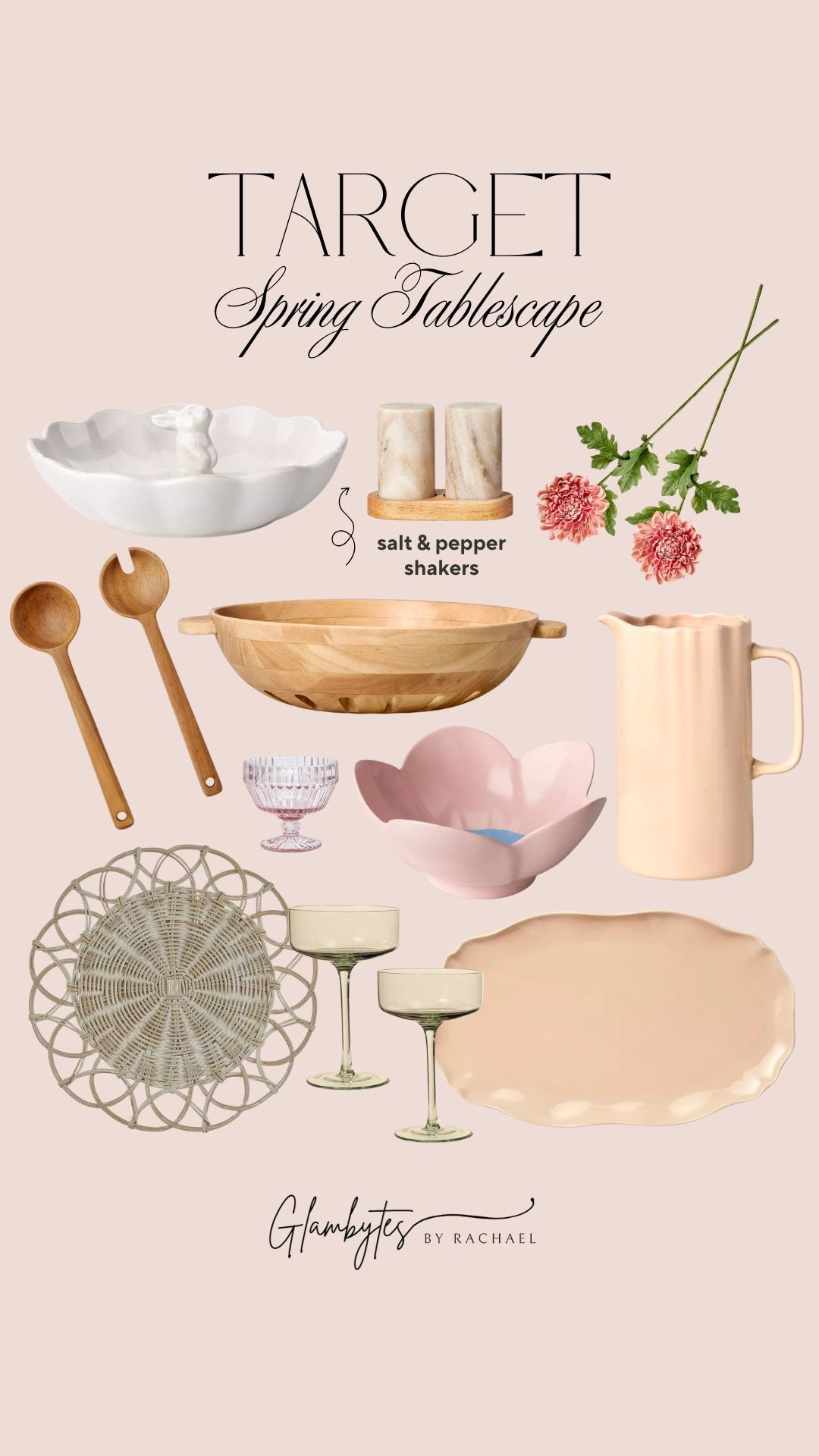 Target spring tablescape picks 💐

Target home, target kitchen, target serveware, spring hosting essentials, spring hosting must haves, spring dinnerware, spring parties, spring dinner party, tinted wine glasses, wooden salad bowl, Easter dinnerware, Easter serveware, Easter hosting 

#LTKSeasonal #LTKFindsUnder100 #LTKHome