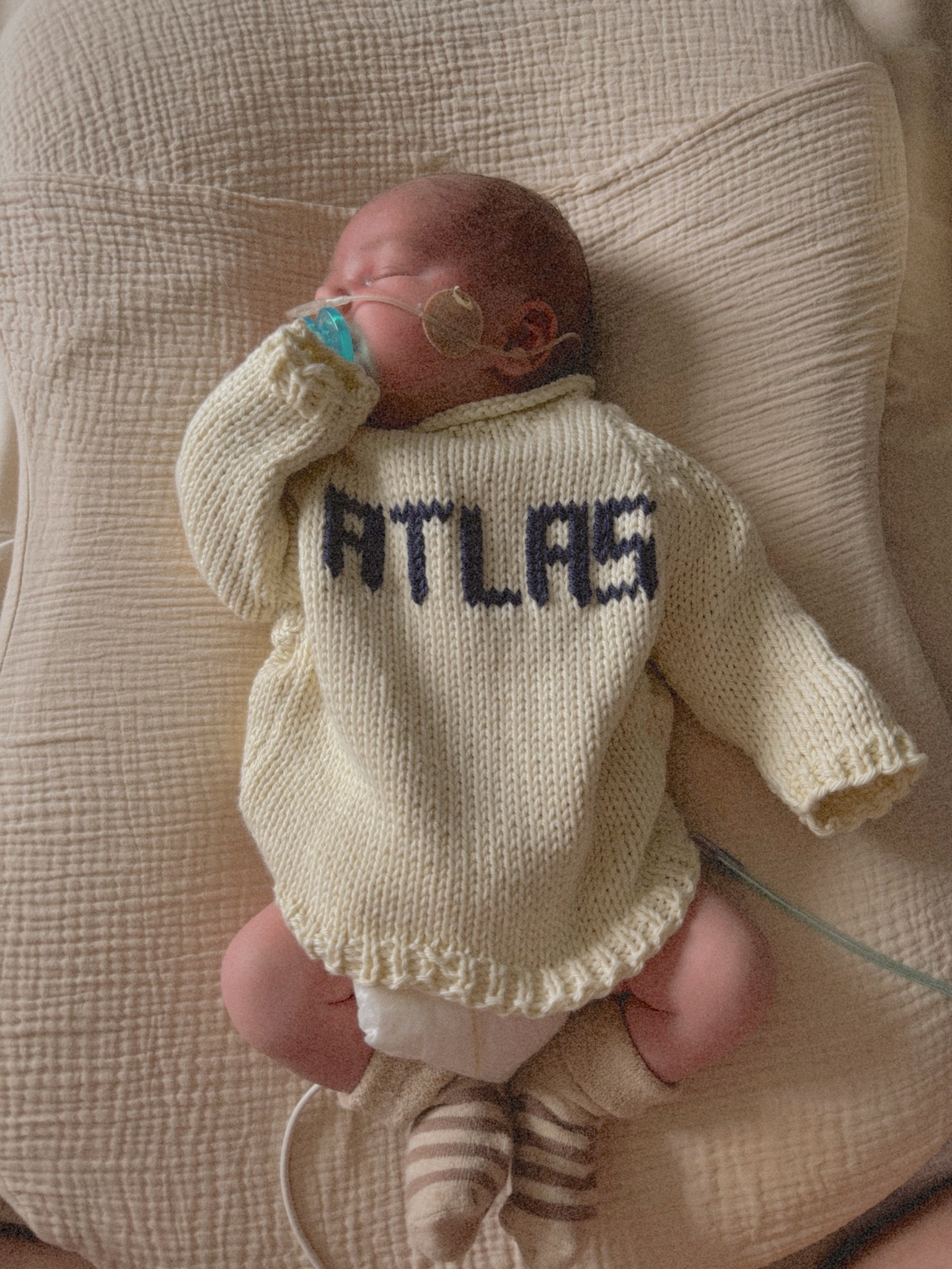 This custom knitted sweater 😭🫶🏼 Atlas was almost 10lbs in this photo and he’s wearing size 3/6 months

#LTKBump #LTKBaby #LTKmomlife