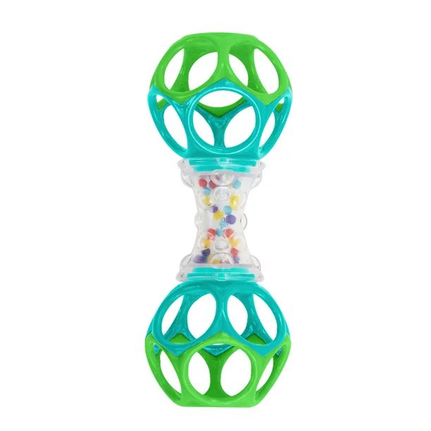 Oball Easy Grasp Shaker Rattle BPA-Free Infant Toy in Blue/Green, Unisex - Walmart.com | Walmart (US)