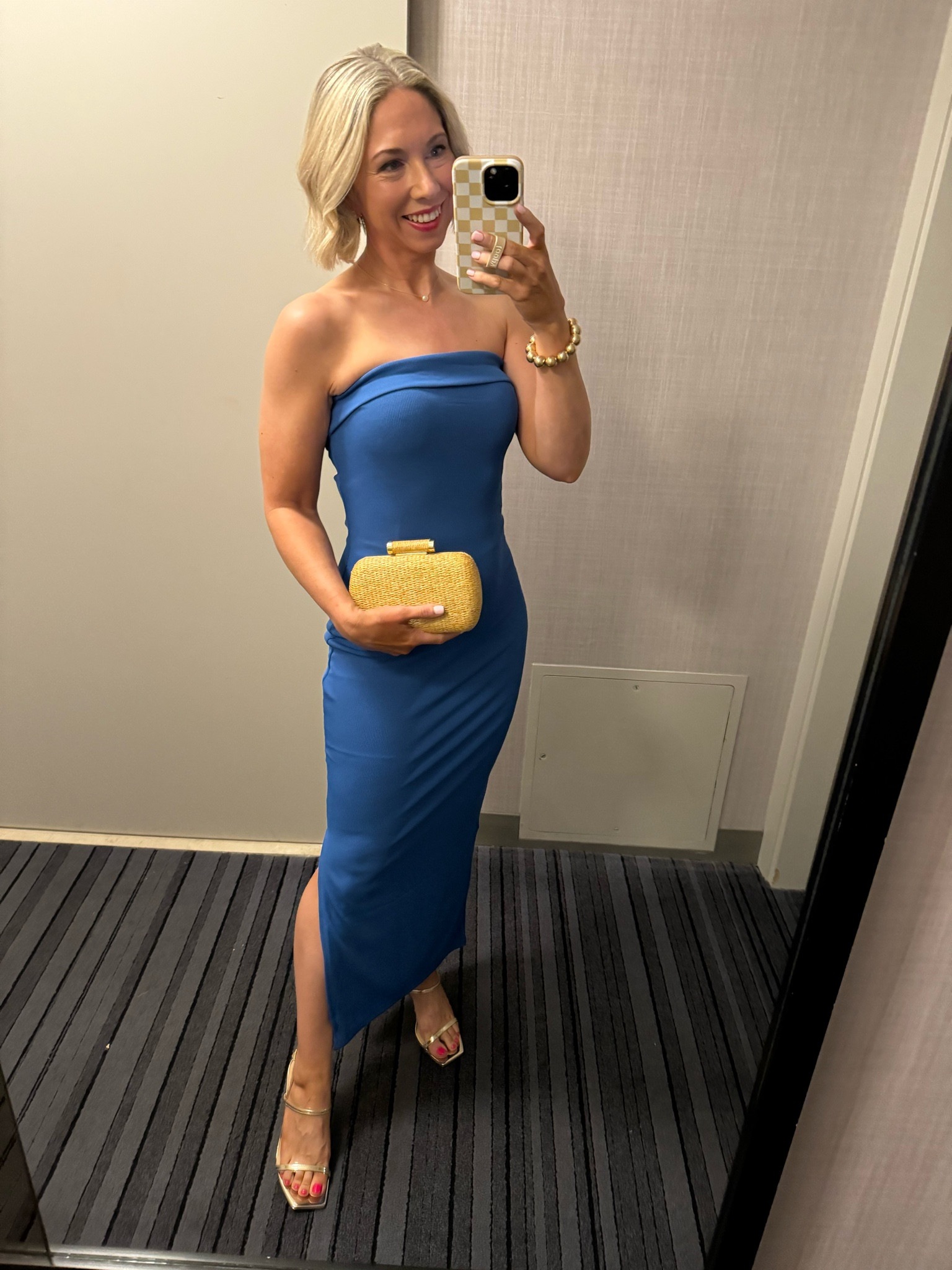 Amazon dress 

Strapless dress / petite friendly 

Very comfortable - has a slit up one side - comes in other colors 

Clutch goes with so many outfits and comes with a strap 

Heels true to size 

#ltkover40  amazon dress, summer dress , wedding guest dress , #ltksalealert #ltkbeauty

#LTKFindsUnder50 #LTKParties #LTKShoeCrush
