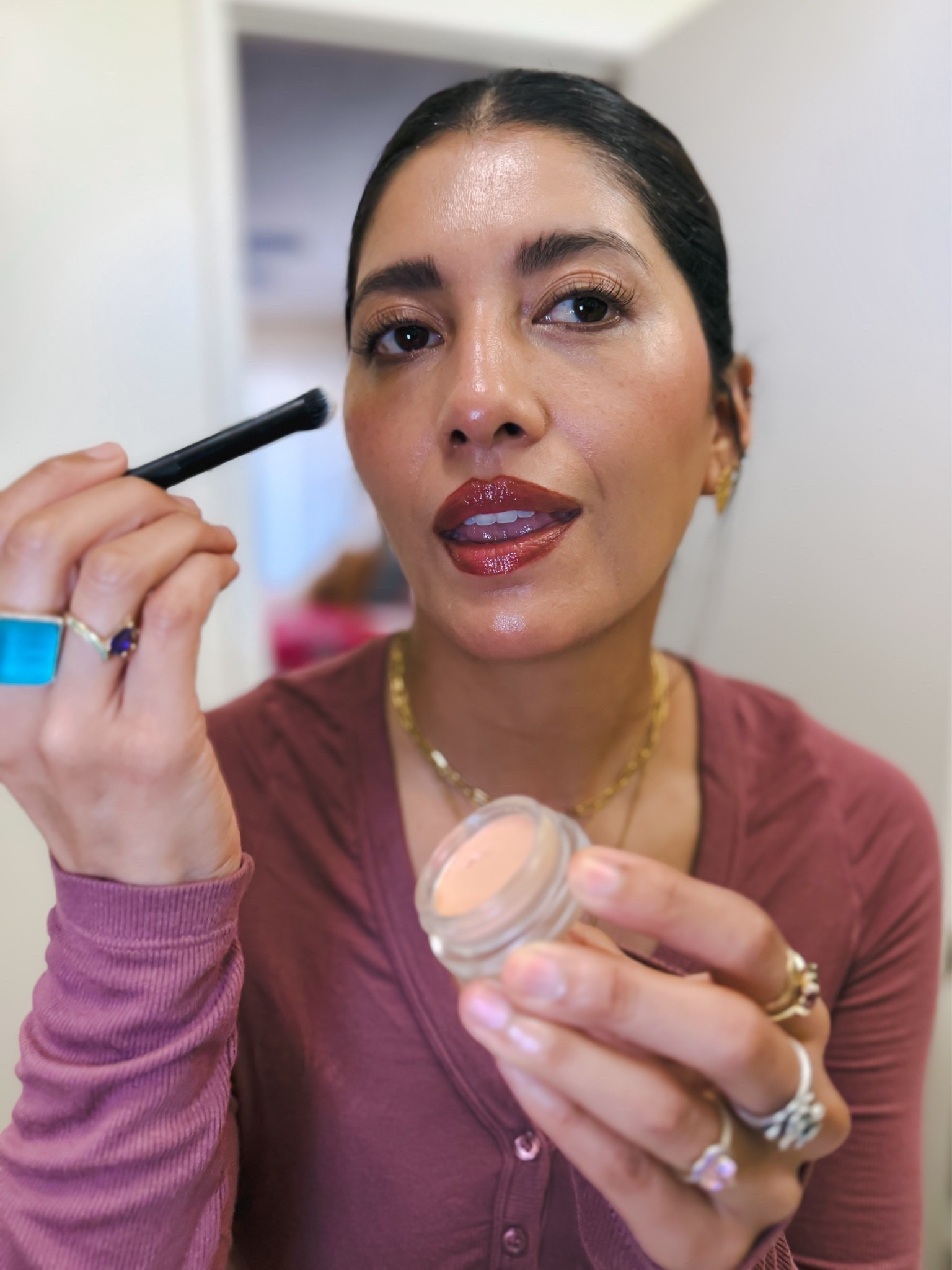 New beauty favorites unlocked! The viral @Catrice Cosmetics Under Eye Brightener paired with the Concealer Brush is the combo I didn’t know I needed. Brightened under eyes, seamless application, and the perfect natural finish.

I’m also loving the Glow Booster Fluid, Blushin’ Stick, Lip Liner, Lip Gloss, and Eraser Gel-to-Powder for an easy everyday glow. Affordable, beautiful, and perfect for a fresh-faced makeup look.

Catrice Cosmetics. Viral under eye brightener. Concealer brush. Glow booster fluid. Blushin stick. Lip liner. Lip gloss. Eraser gel to powder. Drugstore makeup. Affordable beauty. Natural glow makeup. Everyday makeup routine. No makeup makeup look. Fresh face makeup. Glowy skin. Makeup over 40. Beauty favorites. Makeup haul. LTK beauty finds. Radiant makeup look. Beauty essentials. Summer makeup. Makeup must haves. Budget friendly beauty. Soft glam makeup.

#LTKBeauty #CatriceCosmetics #NaturalGlow #DrugstoreMakeup #BeautyFinds #EverydayMak

#LTKOver40 #LTKBeauty #LTKmomlife