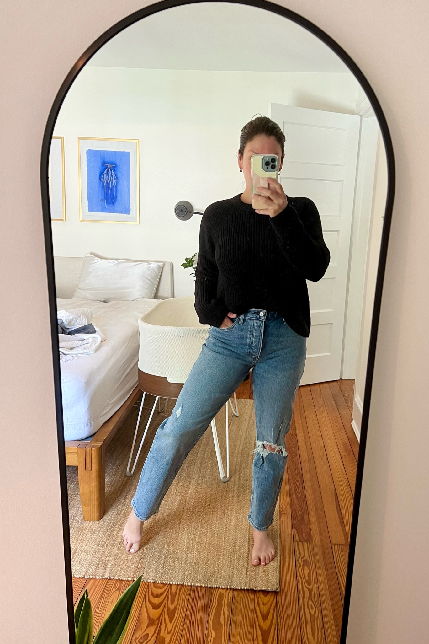 Who’s sleeping on Quince?! Shouldn’t be. Love this super comfy fall to winter fisherman sweater that rivals much more expensive brands. Sweater is a medium for slightly oversized fit. Paired here with Abercrombie dad jeans (TTS: 26 short for me).  

#LTKSeasonal #LTKfindsunder100 #LTKstyletip